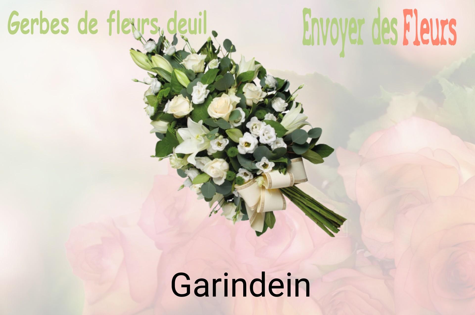 Gerbe de fleurs de deuil livrée à Garindein